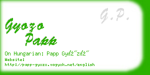 gyozo papp business card